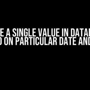 Delete a Single Value in DataFrame Based on Particular Date and Time