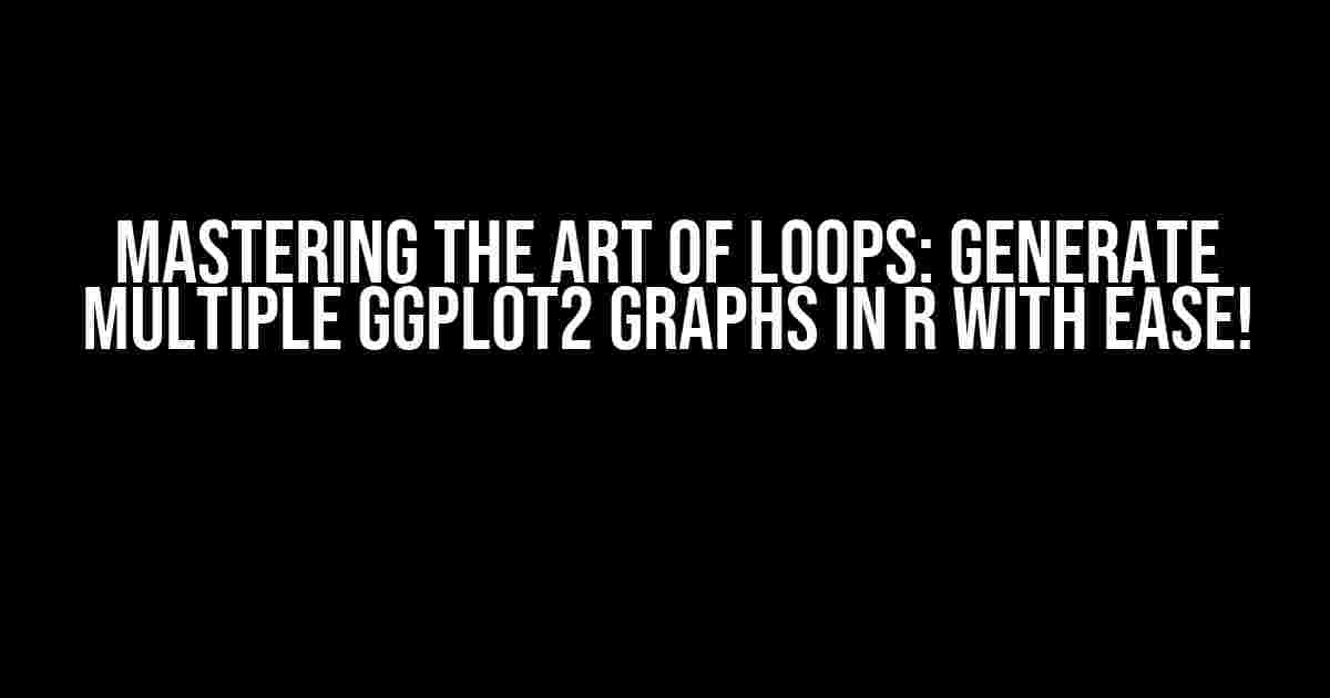 Mastering the Art of Loops: Generate Multiple ggplot2 Graphs in R with Ease!